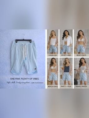 Peace Love World Light Blue Tee with Bold 'LOVE LIFE' Label